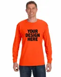 Jerzees Adult DRI-POWER ACTIVE Long-Sleeve T-Shirt Burnt Orange