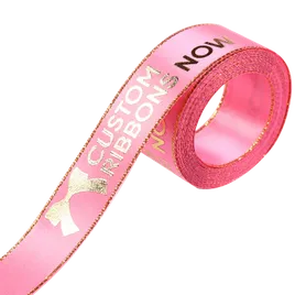 Metallic Edge Satin Ribbon - Custom Shot Glass Now