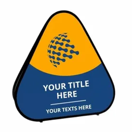 Triangle Pop Up Banners - Custom Shot Glass Now