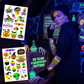 UV Glow Fluorescent Tattoos - Custom Shot Glass Now