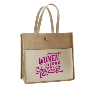 Jute Tote Bags - Custom Shot Glass Now