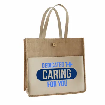 Jute Tote Bags - Custom Shot Glass Now