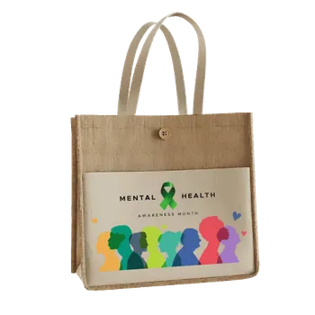 Jute Tote Bags - Custom Shot Glass Now