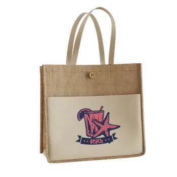 Jute Tote Bags - Custom Shot Glass Now