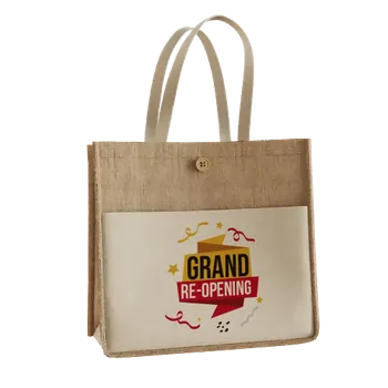 Jute Tote Bags - Custom Shot Glass Now