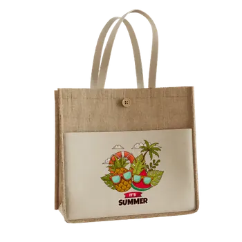 Jute Tote Bags - Custom Shot Glass Now