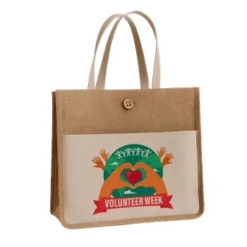 Jute Tote Bags - Custom Shot Glass Now