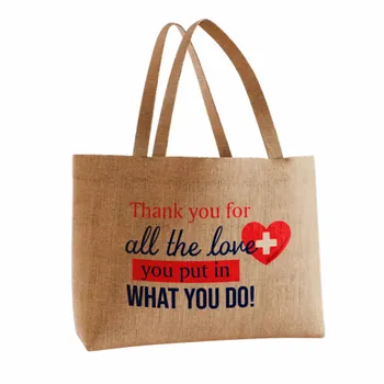 Jute Tote Bags - Custom Shot Glass Now