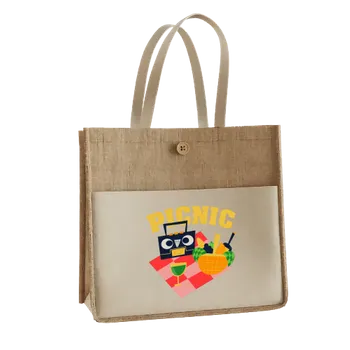 Jute Tote Bags - Custom Shot Glass Now