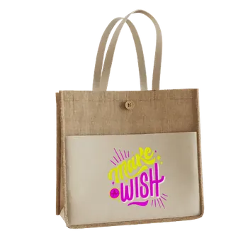Jute Tote Bags - Custom Shot Glass Now