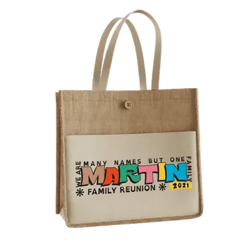 Jute Tote Bags - Custom Shot Glass Now