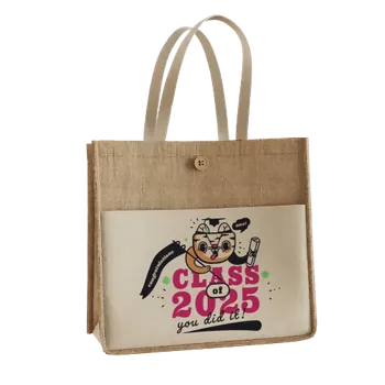Jute Tote Bags - Custom Shot Glass Now