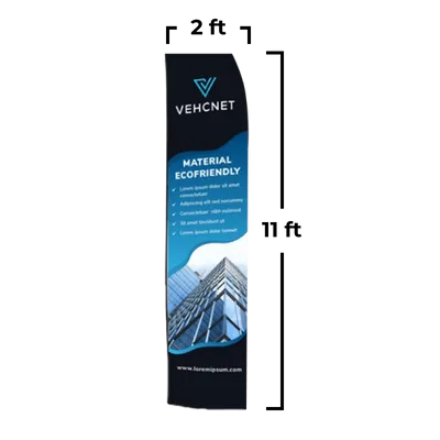 2 ft x 11 ft - Custom Shot Glass Now