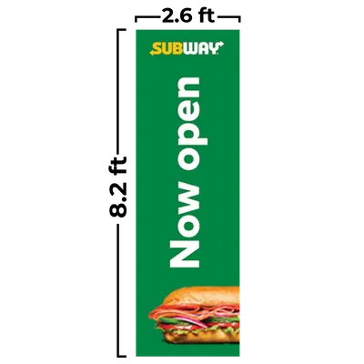 2.6 ft x 8.2 ft - Custom Shot Glass Now