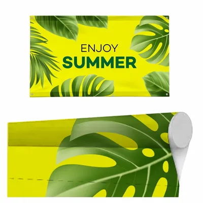 Top & Bottom Pole Pocket - Custom Shot Glass Now