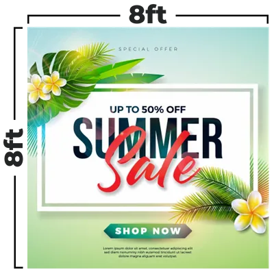 8 x 8 ft - Custom Shot Glass Now