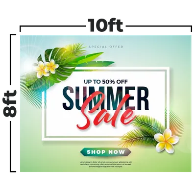 10 x 8 ft - Custom Shot Glass Now