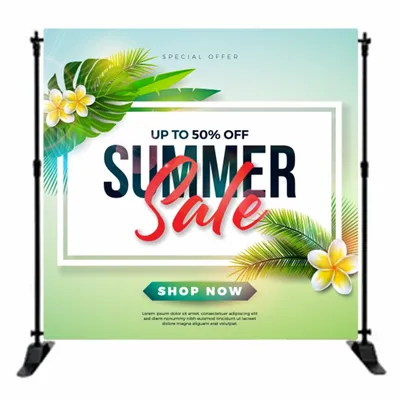 Top & Bottom Pole Pocket - Custom Shot Glass Now