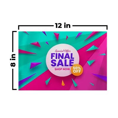 12 x 8 in - Custom Shot Glass Now