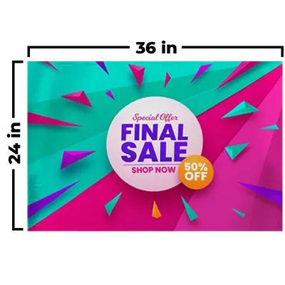 36 x 24 in - Custom Shot Glass Now