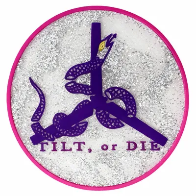 Silver Glitter PVC - Custom Shot Glass Now