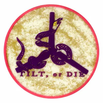 Gold Glitter PVC - Custom Shot Glass Now