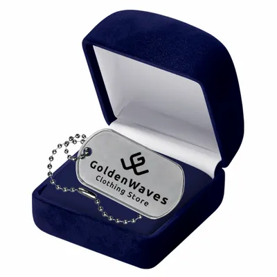 Blue Velvet Box - Custom Shot Glass Now