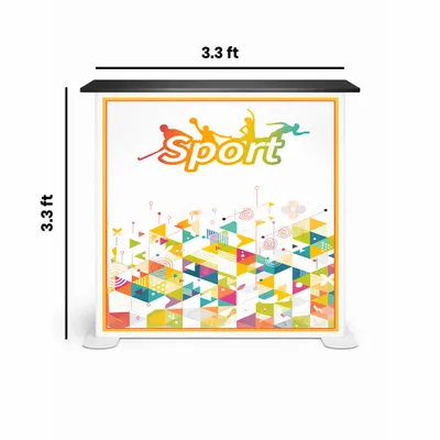 3.3 x 3.3 ft - Custom Shot Glass Now