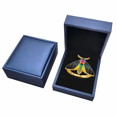 Blue PU Box - Custom Shot Glass Now