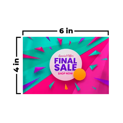 6 x 4 in - Custom Shot Glass Now