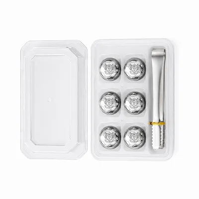 6-Pack Box Set with Tongs - Custom Shot Glass Now