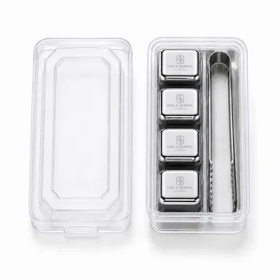 4-Pack Box Set with Tongs - Custom Shot Glass Now