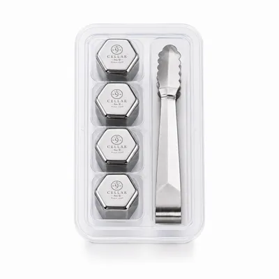 4-Pack Box Set with Tongs - Custom Shot Glass Now