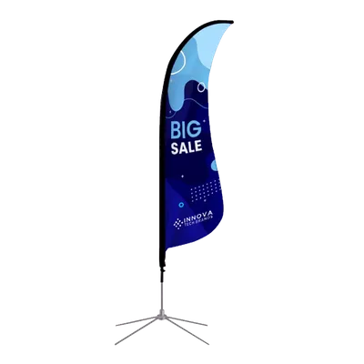 Shark Fin Flag - Custom Shot Glass Now