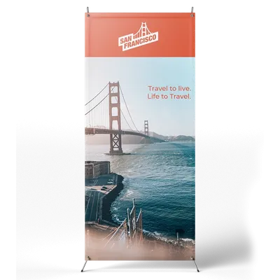 Korean Style X Banner Stands - Custom Shot Glass Now