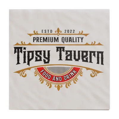 Custom Linen Beverage Napkin - Custom Shot Glass Now