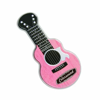 Pink Acoustic Guitar Shaped Mint Tin - Custom Shot Glass Now