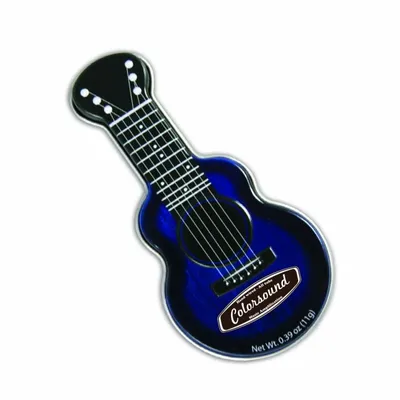 Blue Acoustic Guitar Shaped Mint Tin - Custom Shot Glass Now