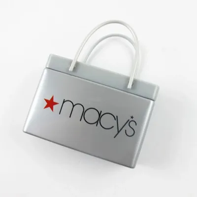 Silver Shopping Bag Tin - Custom Shot Glass Now