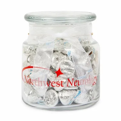 22oz. Glass Jar - Hershey's Chocolate Kisses - Custom Shot Glass Now