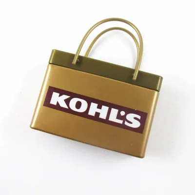 Gold Shopping Bag Tin - Custom Shot Glass Now