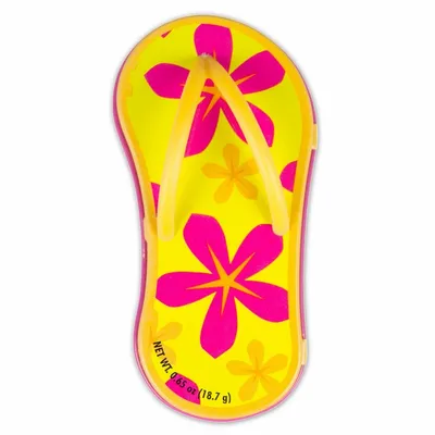 Floral Orange Flip Flop Mint Tin - Custom Shot Glass Now