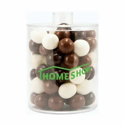 Cylinder Acrylic Gift Jars - Malt Balls - Custom Shot Glass Now