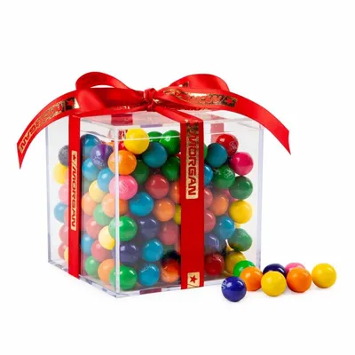Cube Acrylic Gift Jars - Mini Gumballs - Custom Shot Glass Now
