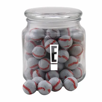 Jar with Chocolate Baseballs - SG400 - Custom Shot Glass Now