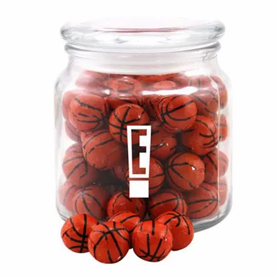Jar with Chocolate Basketballs - SG400 - Custom Shot Glass Now