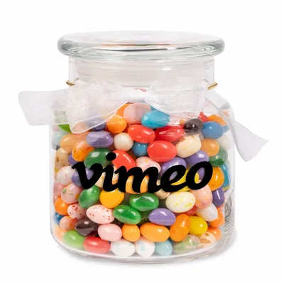 22oz. Glass Jar - Gourmet Jelly Beans - Custom Shot Glass Now