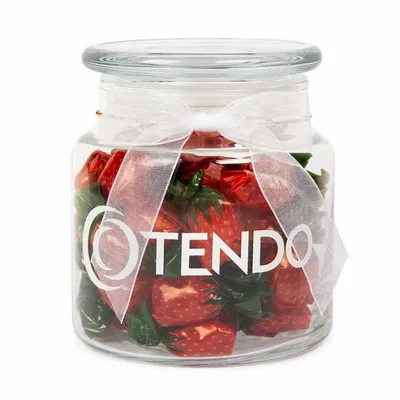 22oz. Glass Jar - Stock Wrapped Candies - Custom Shot Glass Now