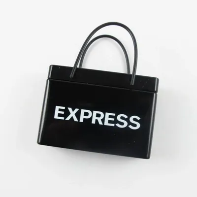 Black Shopping Bag Tin - Custom Shot Glass Now