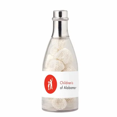 Champagne Bottle with Jelly Belly Champagne Bubbles - Custom Shot Glass Now